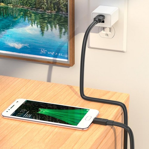 Кабель HOCO Micro USB Solid charging data cable X84 |1M, 2.4A|