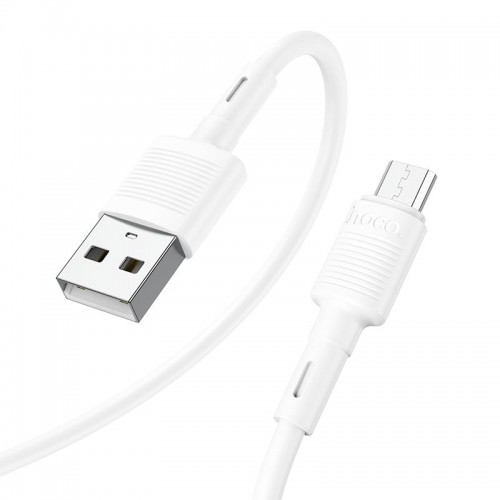 Кабель Hoco Micro USB Victory charging data cable X83 |1m, 2.4A| white