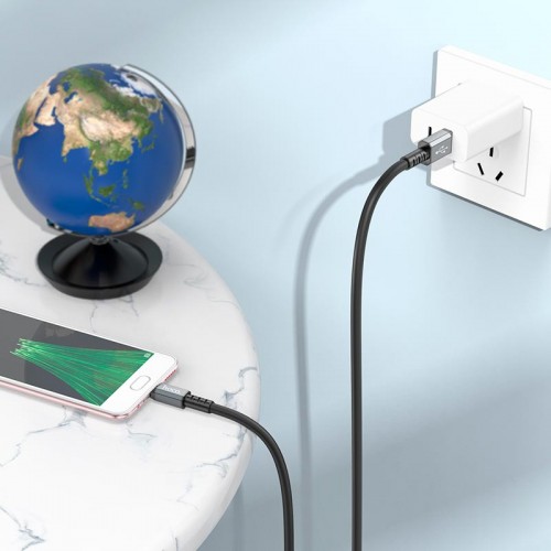 Кабель HOCO Micro USB Strength charging data cable X85 |1m, 2.4A|