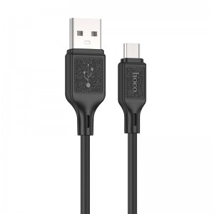 Кабель HOCO Micro USB Cool silicone charging data cable X90 |1m, 2.4A|