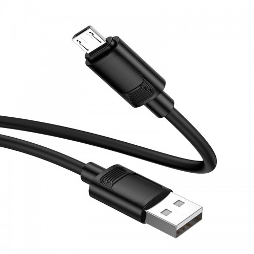 Кабель HOCO Micro USB Benefit silicone charging data cable X122 |1m, 2.4A|