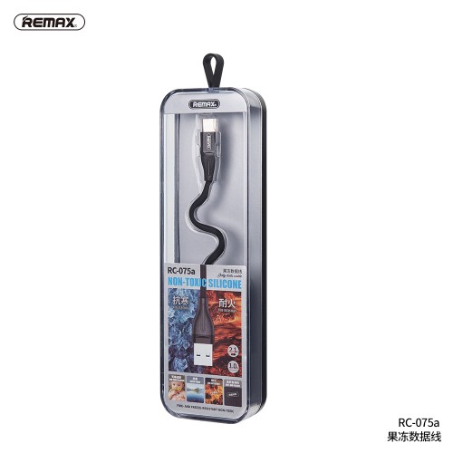 Кабель REMAX Type-C Jell Series Fire-Cold Resistant RC-075a |1m, 2.1A| white