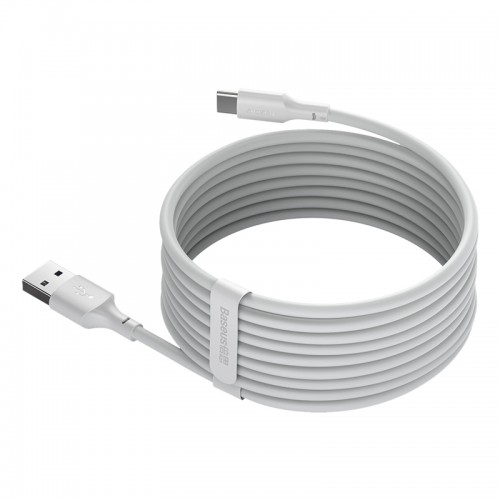 Кабель Baseus Type-C Simple Wisdom Data Cable Kit |1.5m, 5A| (2PCS-Set) (TZCATZJ-02) white