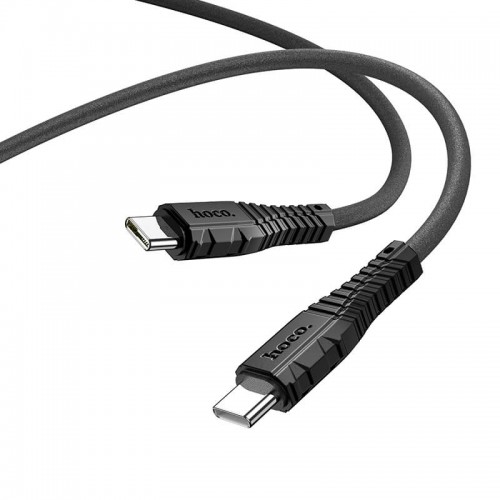 Кабель HOCO Type-C to Type-C Nano silicone charging data cable X67 |1.2m, 60W, 5A|