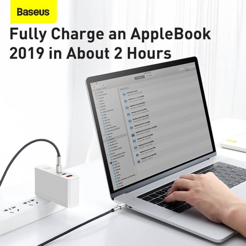 Кабель BASEUS Type-C to Type-C Cafule Series Metal Data Cable |2m, 5A, 100W, PD| (CATJK-D02) black