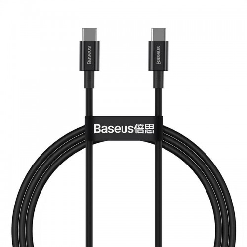 Кабель BASEUS Type-C to Type - C Superior Series Fast Charging Data Cable |1M, 5A, 100W| (CATYS-B02) black