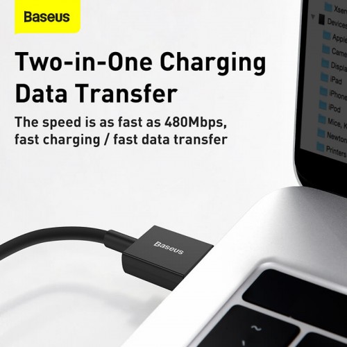Кабель BASEUS Type-C Superior Series Fast Charging Data |1m, 6A, 66W| (CATYS-01)
