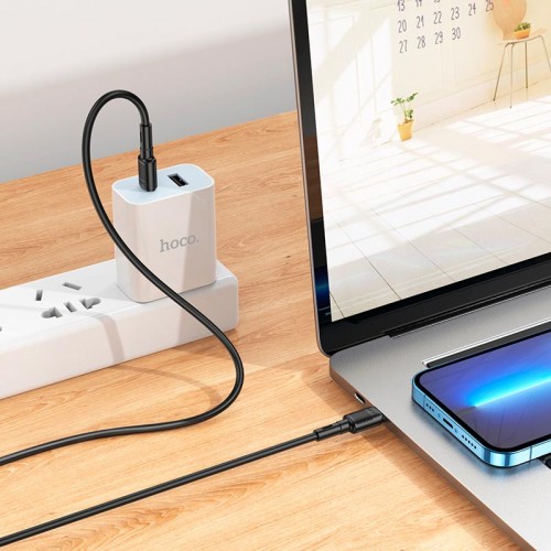 Кабель Hoco Type-C to Type-C Victory charging data cable X83 |1M, 60W, 3A| black