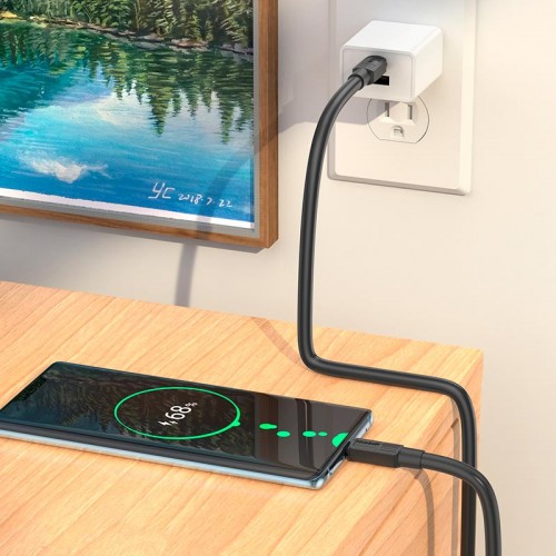 Кабель HOCO Type-C to Type-C Solid charging data cable X84 |1m, 60W, 3A|