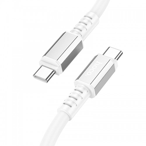 Кабель Hoco Type-C to Type-C Strength charging data cable X85 |1m, 60W, 3A| white