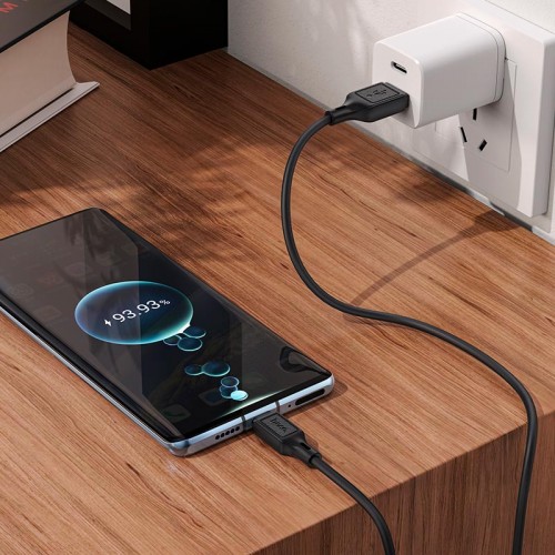 Кабель HOCO Type-C Cool silicone charging data cable X90 |1m, 3A|
