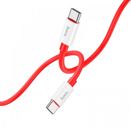 Кабель HOCO Type-C to Type-C Magic silicone PD charging data cable X87 |1m, 60W, 3A|