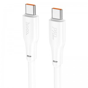 Кабель Hoco Type-C to Type-C Force fast charging data cable X93 |2m, 240W| white