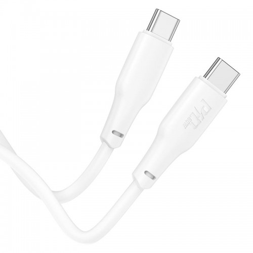 Кабель Hoco Type-C to Type-C Force fast charging data cable X93 |2m, 60W| white