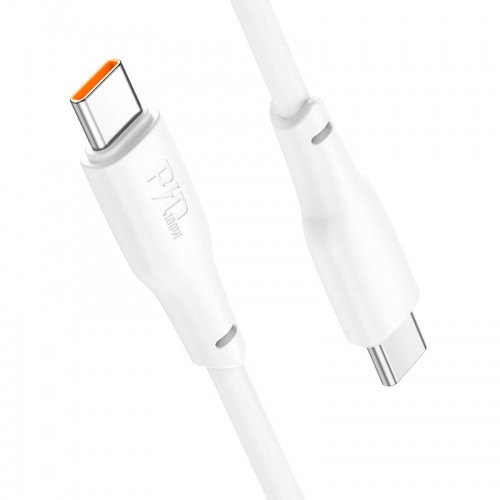 Кабель Hoco Type-C to Type-C Force fast charging data cable X93 |1m, 100W| white