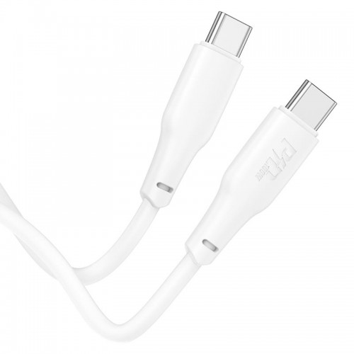 Кабель Hoco Type-C to Type-C Force fast charging data cable X93 |1m, 100W| white