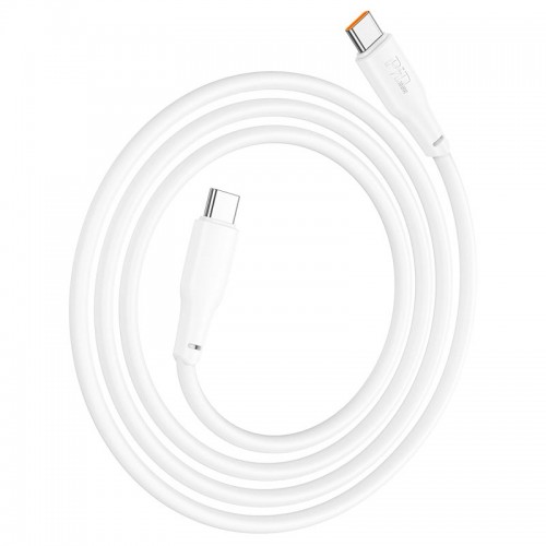 Кабель Hoco Type-C to Type-C Force fast charging data cable X93 |1m, 100W| white