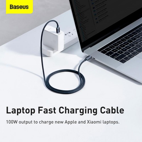 Кабель Baseus Type-C to Type-C Crystal Shine Series Fast Charging Data Cable |1.2m, 100W| black