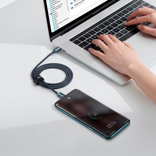 Кабель Baseus Type-C to Type-C Crystal Shine Series Fast Charging Data Cable |1.2m, 100W| black