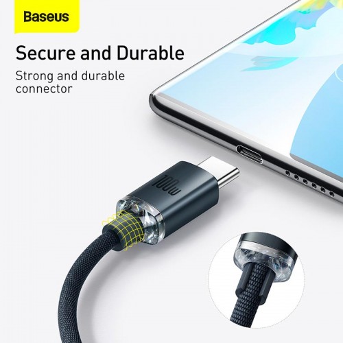 Кабель Baseus Type-C Crystal Shine Series Fast Charging Data Cable |1.2m, 100W|