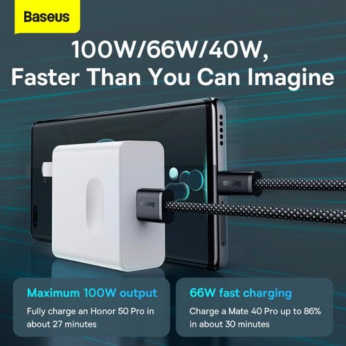 Кабель Baseus Type-C Dynamic Series Fast Charging Data Cable |1m, 100W, 6A|