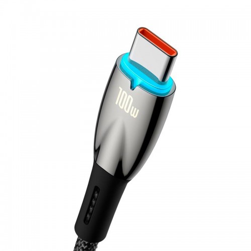 Кабель Baseus Type-C Glimmer Series Fast Charging Data Cable |2m, 100W| black