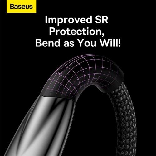 Кабель Baseus Type-C Glimmer Series Fast Charging Data Cable |2m, 100W| black