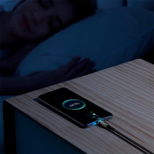 Кабель Baseus Type-C Glimmer Series Fast Charging Data Cable |2m, 100W| black