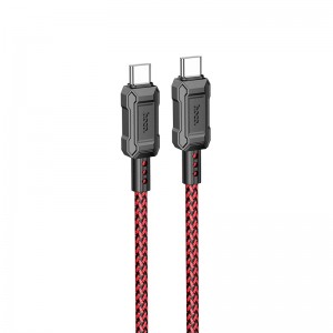 Кабель Hoco Type-C to Type-C Leader charging data cable X94 |1m, 60W| red