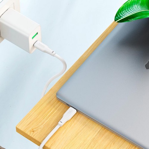 Кабель Hoco Type-C to Type-C Force fast charging data cable X93 |1m, 240W| white