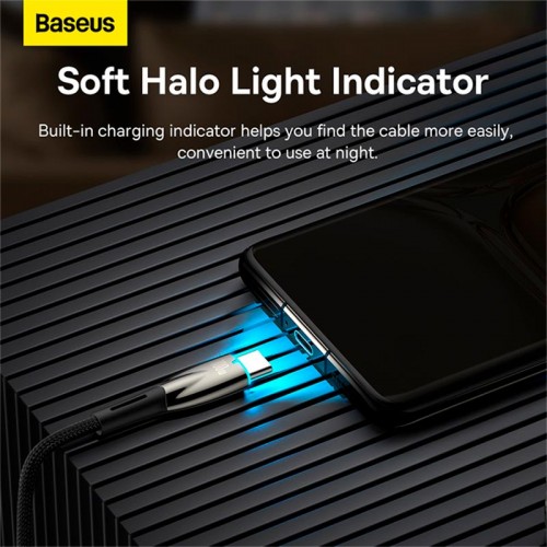 Кабель Baseus Type-C Glimmer Series Fast Charging Data Cable |1m, 100W/6A|
