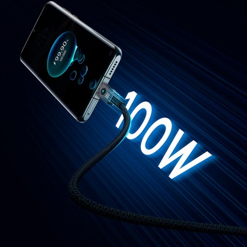 Кабель Baseus Type-C Unbreakable Series Fast Charging Data Cable |1m, 100W/6A| black