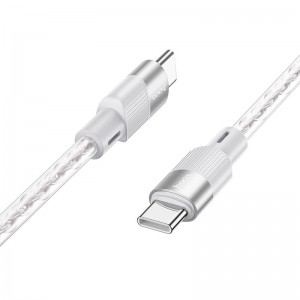 Кабель HOCO X99 Crystal junction Type-C to Type-C silicone charging data cable |1m, 60W/3A|