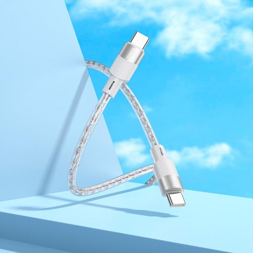 Кабель HOCO X99 Crystal junction Type-C to Type-C silicone charging data cable |1m, 60W/3A|