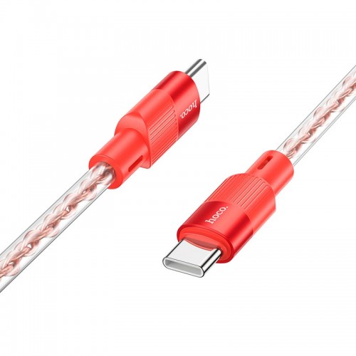 Кабель HOCO X99 Crystal junction Type-C to Type-C silicone charging data cable |1m, 60W/3A|
