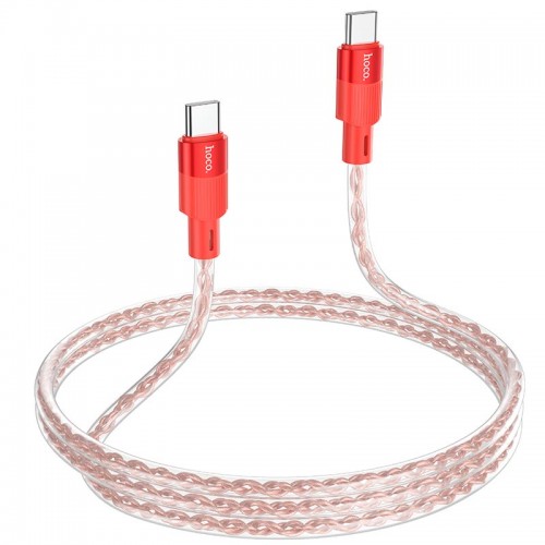 Кабель HOCO X99 Crystal junction Type-C to Type-C silicone charging data cable |1m, 60W/3A|