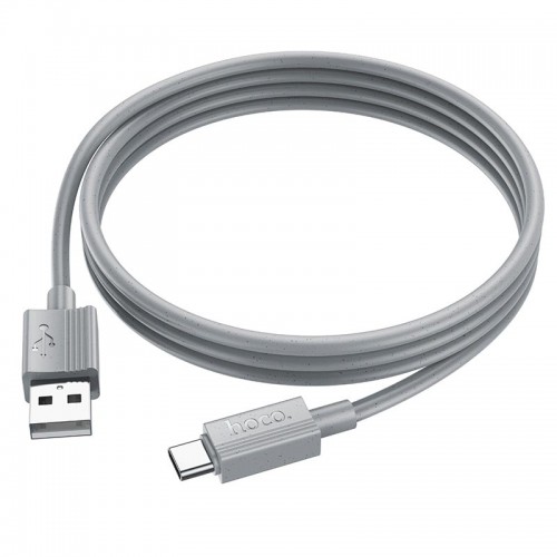 Кабель Hoco Type-C Favor charging data cable X107 |1m, 3A| grey
