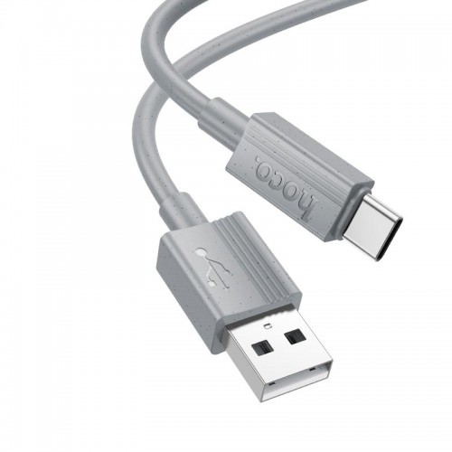 Кабель Hoco Type-C Favor charging data cable X107 |1m, 3A| grey