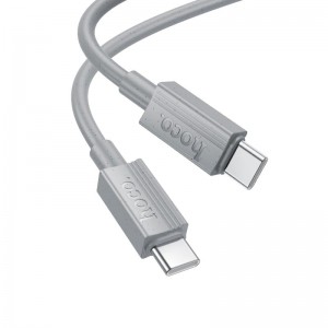 Кабель Hoco Type-C to Type-C Favor charging data cable X107 |1m, 60W| grey