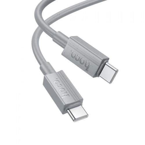 Кабель Hoco Type-C to Type-C Favor charging data cable X107 |1m, 60W| grey