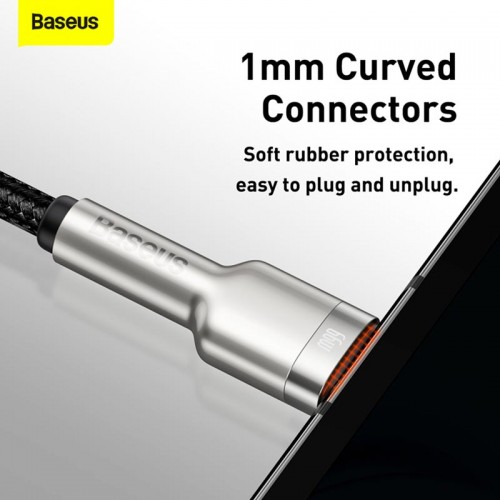 Кабель Baseus Cafule Series Metal Data Cable USB To Type-C |1m, 66W/6A| black