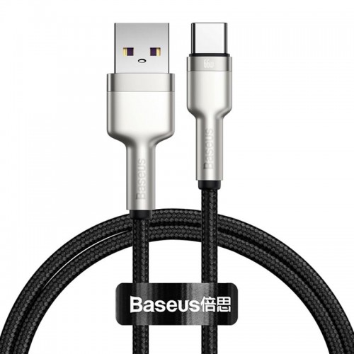 Кабель Baseus Cafule Series Metal Data Cable USB To Type-C |1m, 66W/6A| black