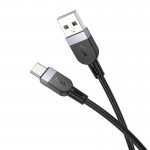 Кабель Hoco Type-C Energy silicone charging data cable X109 |1m, 3A| black
