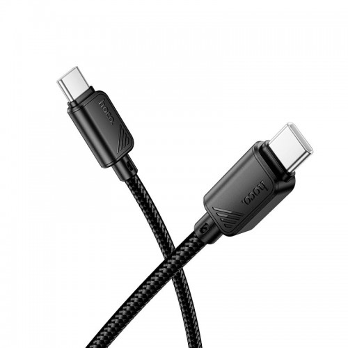 Кабель Hoco Type-C to Type-C Beneficio charging data cable X113 |1m, 60W/3A| black