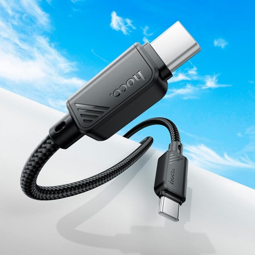 Кабель Hoco Type-C to Type-C Beneficio charging data cable X113 |1m, 60W/3A| black