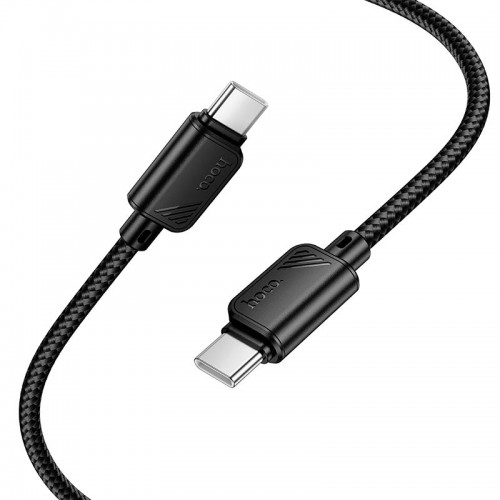 Кабель Hoco Type-C to Type-C Beneficio charging data cable X113 |1m, 60W/3A| black