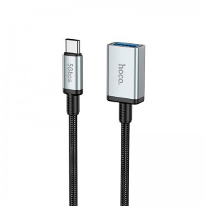 Кабель HOCO Type-C male to USB female USB 3.0 excellent speed extension cable US10 |0.5m, 5Gbps, OTG