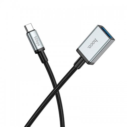 Кабель HOCO Type-C male to USB female USB 3.0 excellent speed extension cable US10 |0.5m, 5Gbps, OTG