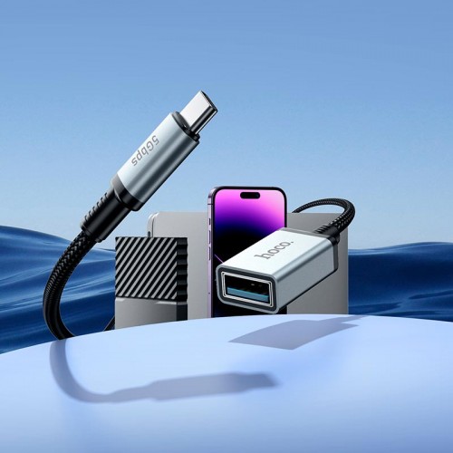 Кабель HOCO Type-C male to USB female USB 3.0 excellent speed extension cable US10 |0.5m, 5Gbps, OTG
