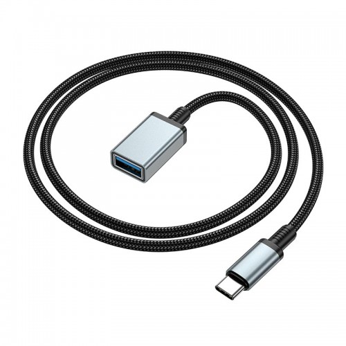 Кабель HOCO Type-C male to USB female USB 3.0 excellent speed extension cable US10 |0.5m, 5Gbps, OTG